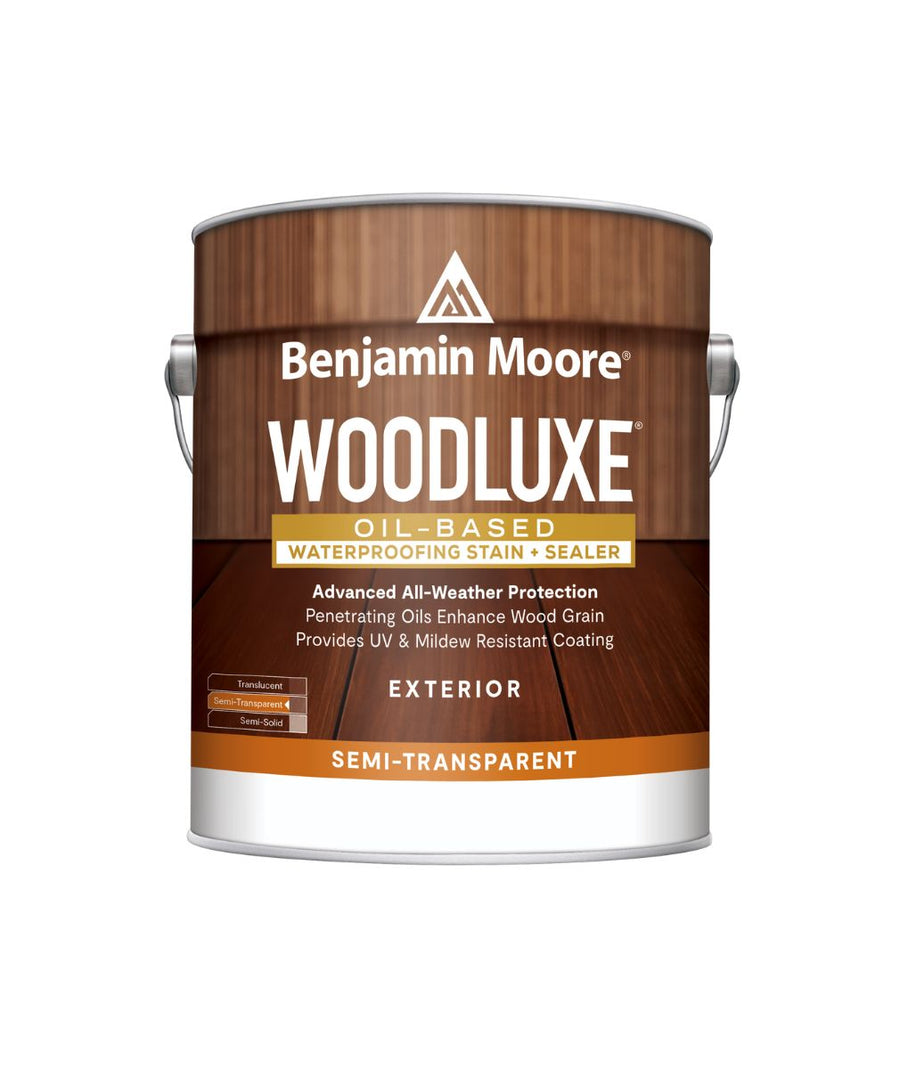 Benjamin Moore Woodluxe® Oil-Based Semi-Transparent Exterior Stain available at Hirshfield's in Minnesota, North Dakota, South Dakota or Wisconsin.
