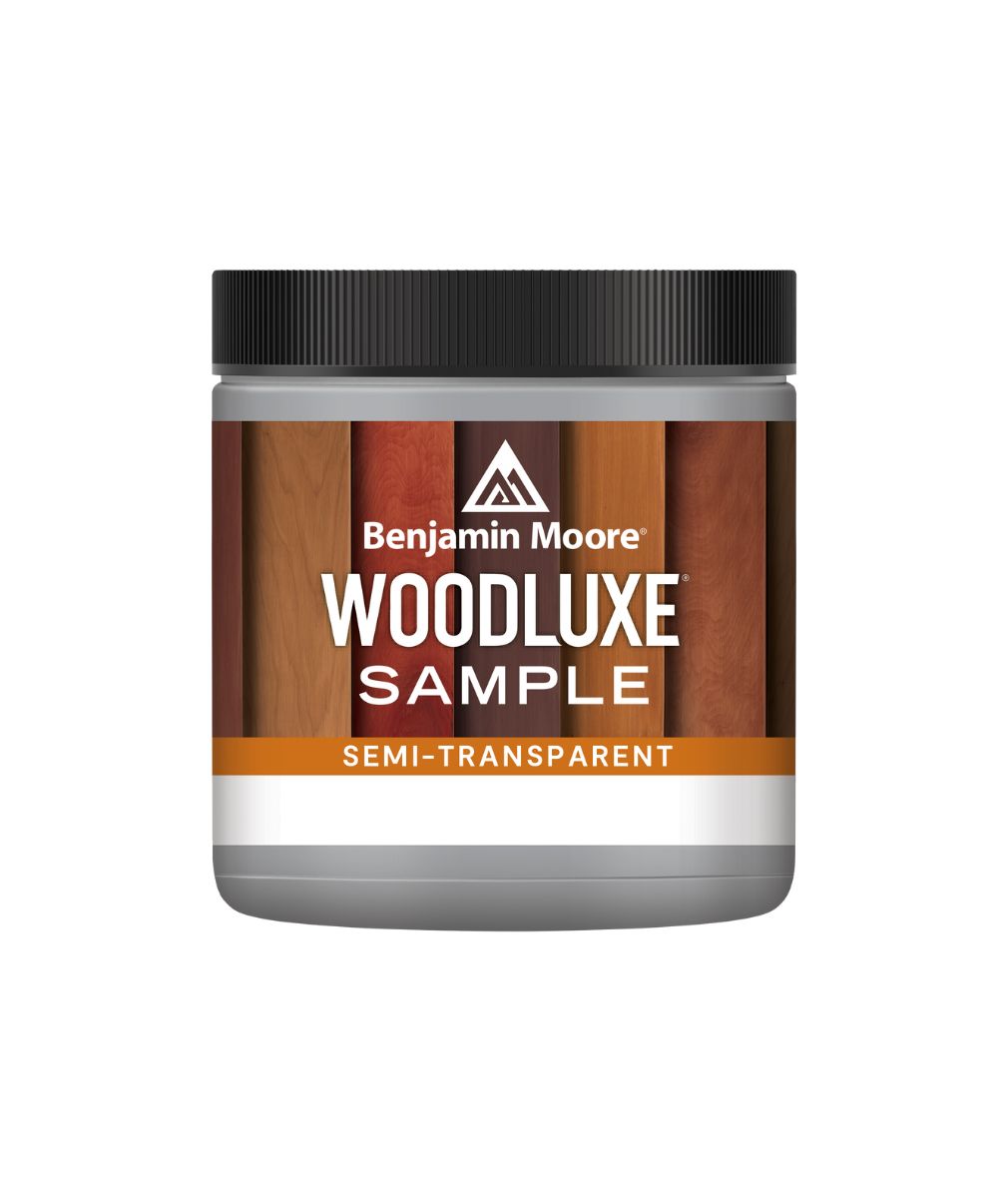 Benjamin Moore Woodluxe® Water-Based Semi-Transparent Exterior Stain Half Pint Sample available at Hirshfield's in Minnesota, North Dakota, South Dakota or Wisconsin.