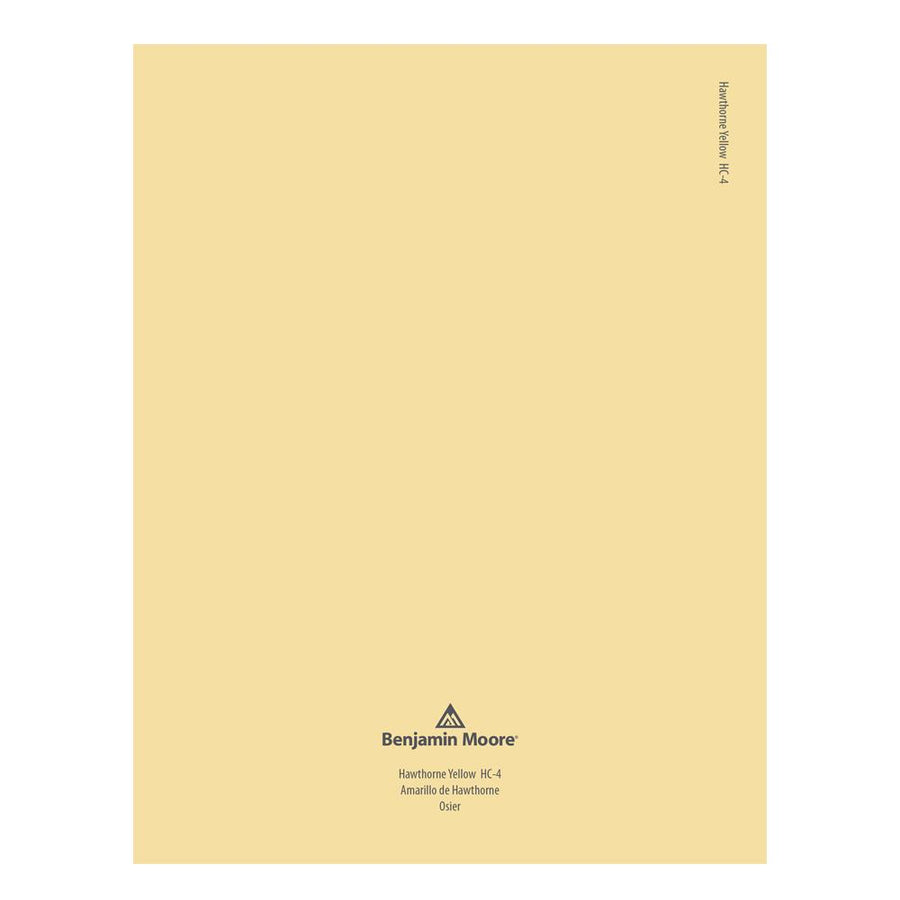 HC-4 Hawthorne Yellow Peel & Stick Color Swatch by Benjamin Moore, available at Hirshfield's in Minnesota.