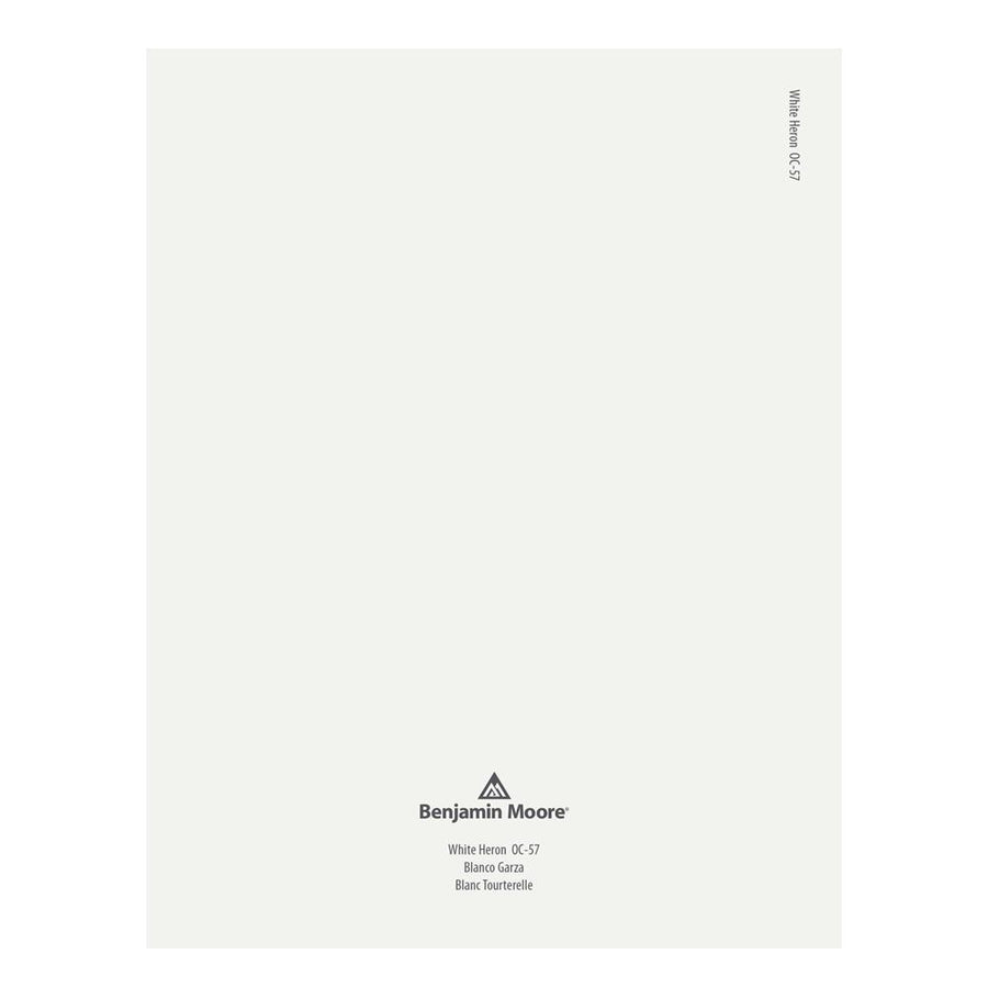 OC-57 White Heron Peel & Stick Color Swatch by Benjamin Moore, available at Hirshfield's in Minnesota.